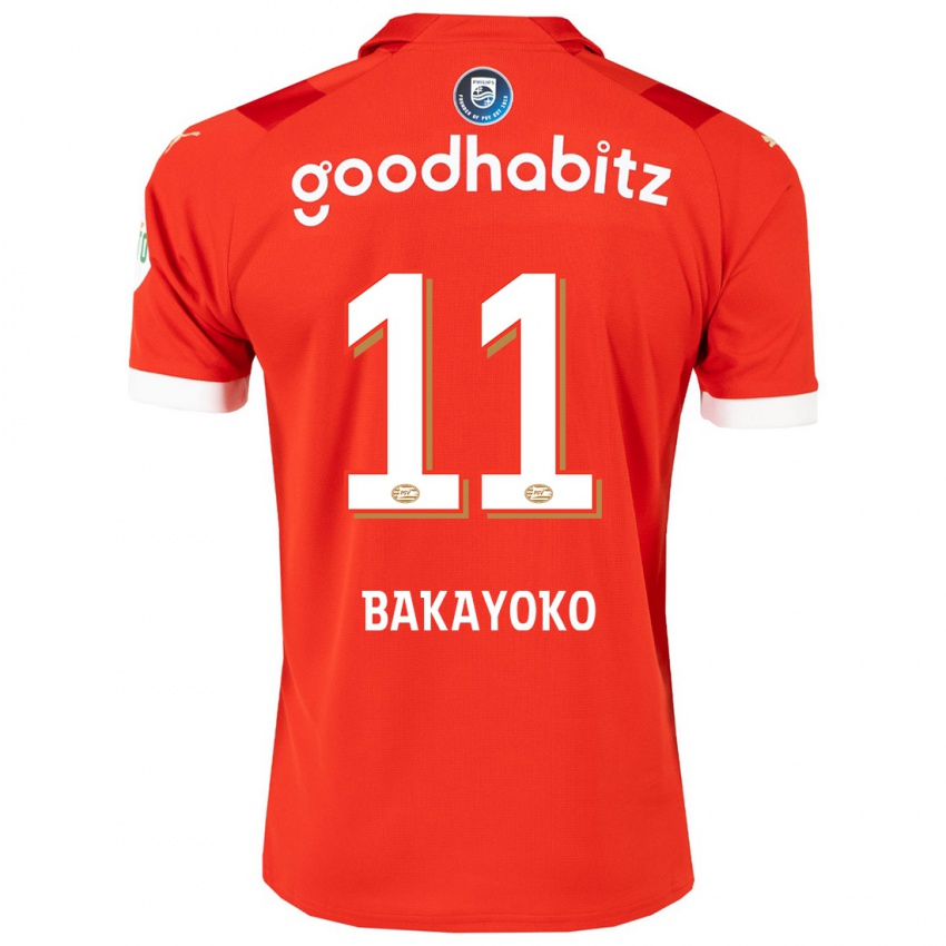 Niño Camiseta Johan Bakayoko #11 Rojo 1ª Equipación 2023/24 La Camisa Perú