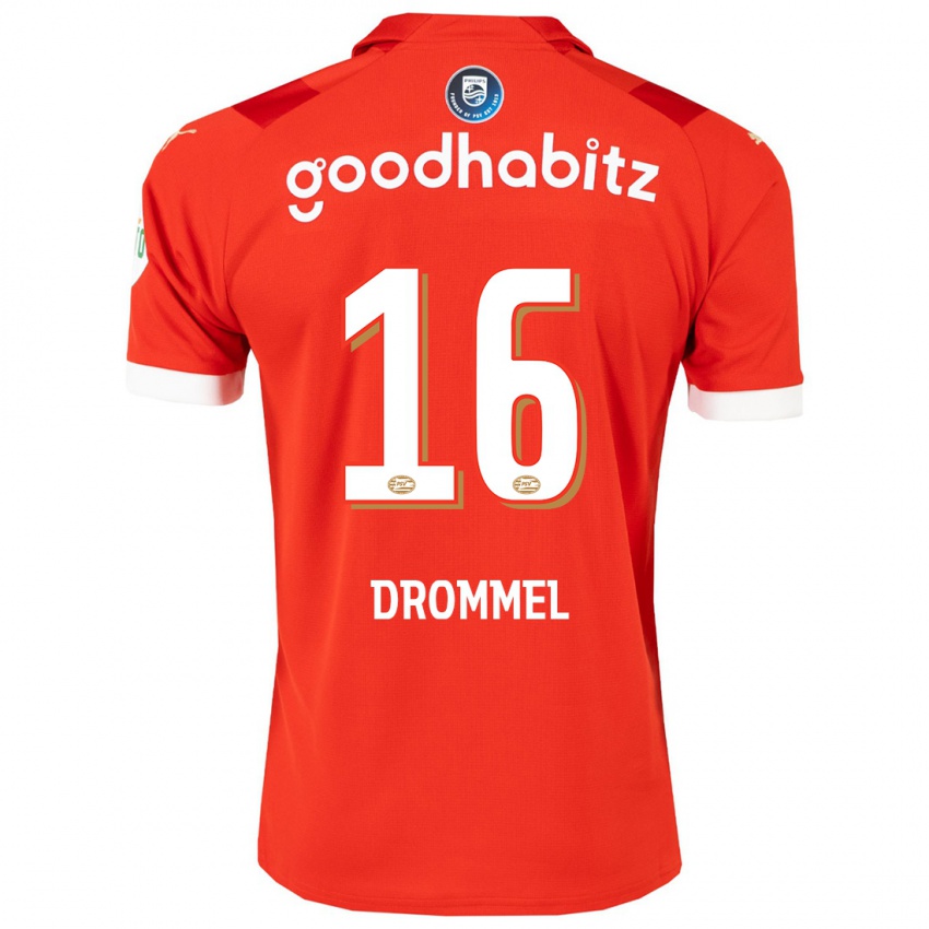 Niño Camiseta Joel Drommel #16 Rojo 1ª Equipación 2023/24 La Camisa Perú