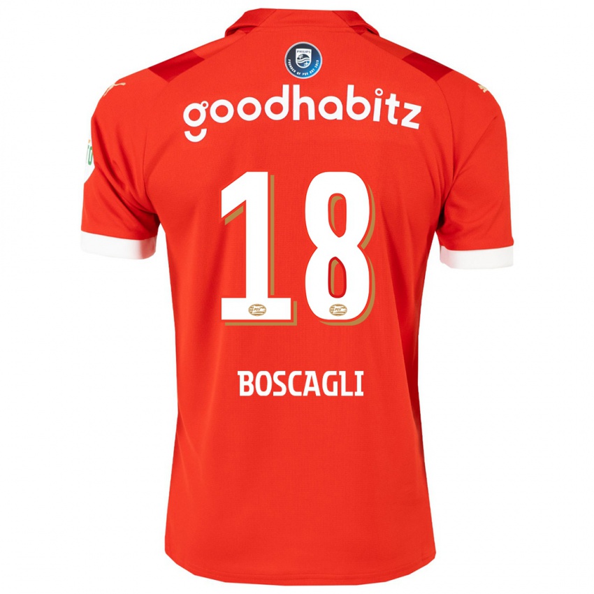 Niño Camiseta Olivier Boscagli #18 Rojo 1ª Equipación 2023/24 La Camisa Perú