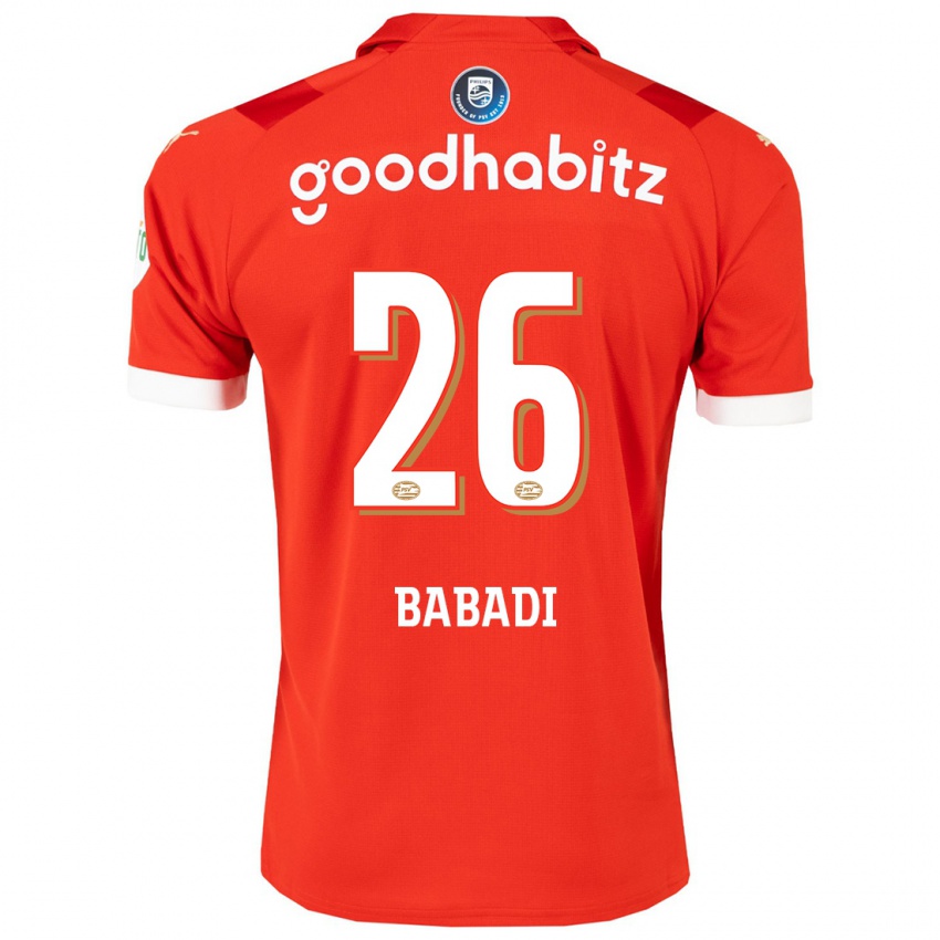 Niño Camiseta Isaac Babadi #26 Rojo 1ª Equipación 2023/24 La Camisa Perú