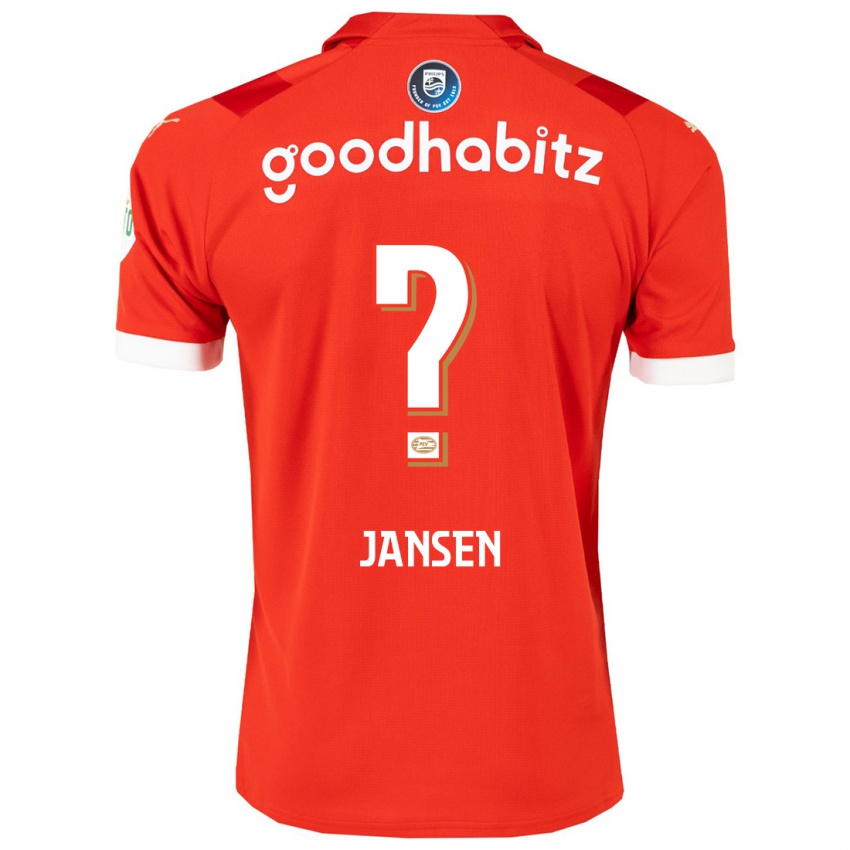 Niño Camiseta Koen Jansen #0 Rojo 1ª Equipación 2023/24 La Camisa Perú