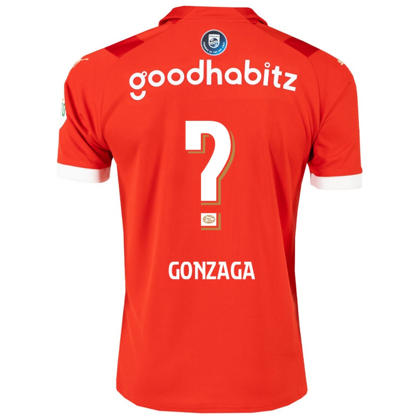 Niño Camiseta Jamal Gonzaga #0 Rojo 1ª Equipación 2023/24 La Camisa Perú