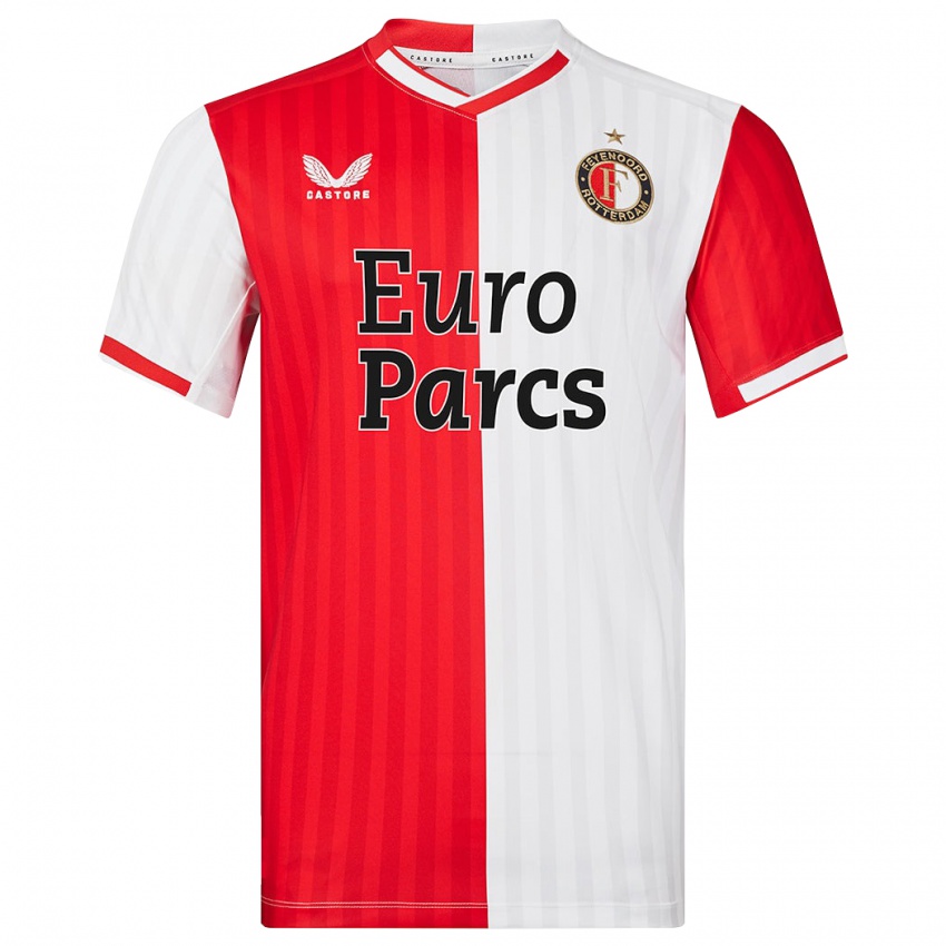 Niño Camiseta Sven Zitman #61 Rojo Blanco 1ª Equipación 2023/24 La Camisa Perú