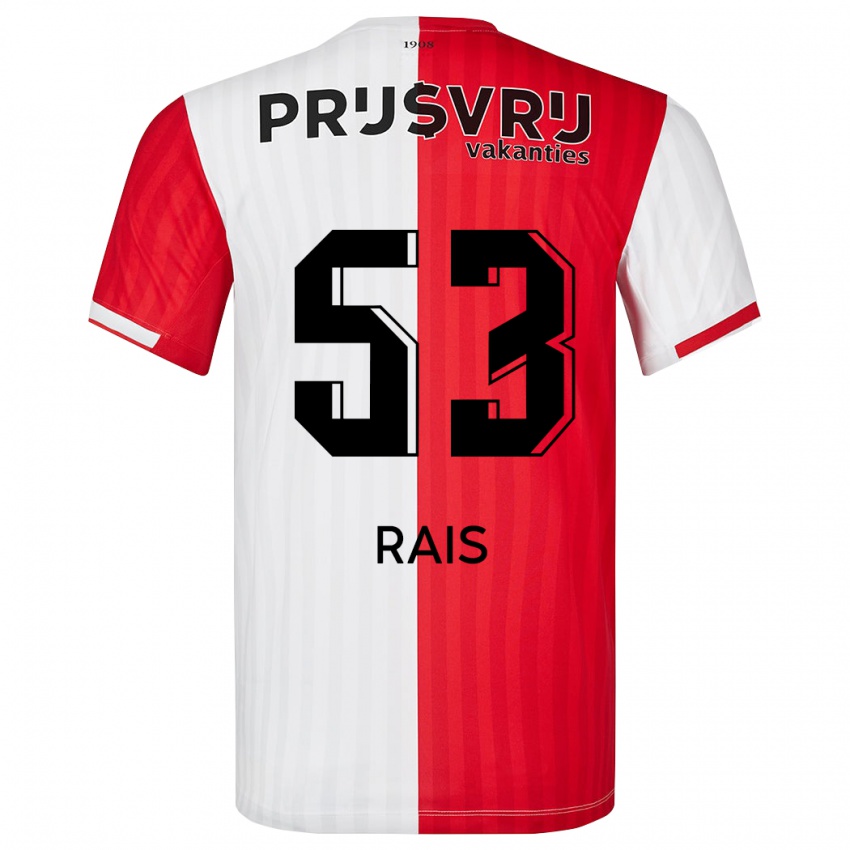 Niño Camiseta Amir Rais #53 Rojo Blanco 1ª Equipación 2023/24 La Camisa Perú