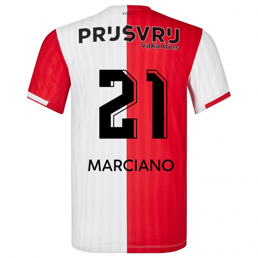 Niño Camiseta Ofir Marciano #21 Rojo Blanco 1ª Equipación 2023/24 La Camisa Perú