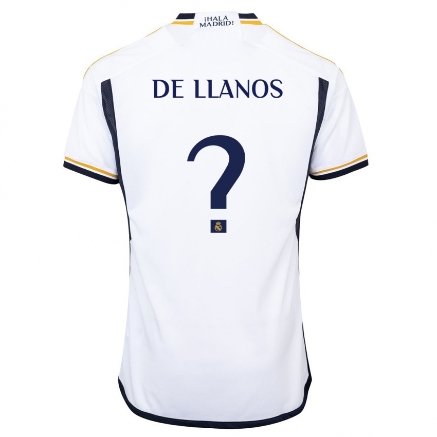 Niño Camiseta Hugo De Llanos #0 Blanco 1ª Equipación 2023/24 La Camisa Perú