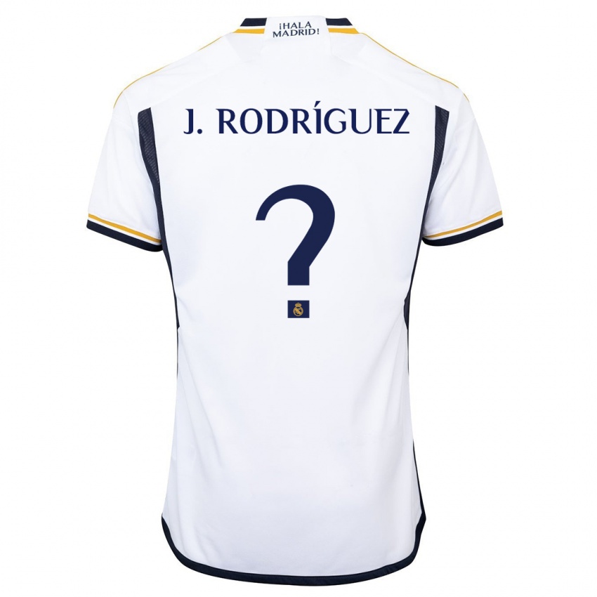 Niño Camiseta Juan Rodríguez #0 Blanco 1ª Equipación 2023/24 La Camisa Perú