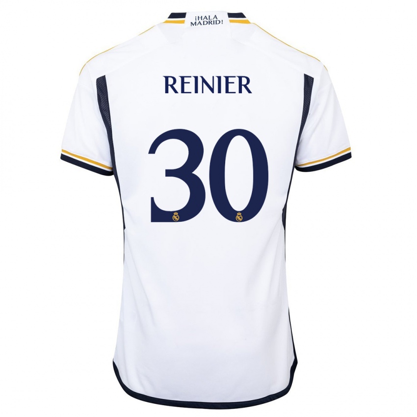 Niño Camiseta Reinier #30 Blanco 1ª Equipación 2023/24 La Camisa Perú