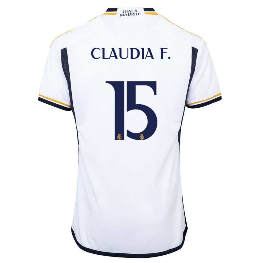 Niño Camiseta Claudia Florentino #15 Blanco 1ª Equipación 2023/24 La Camisa Perú