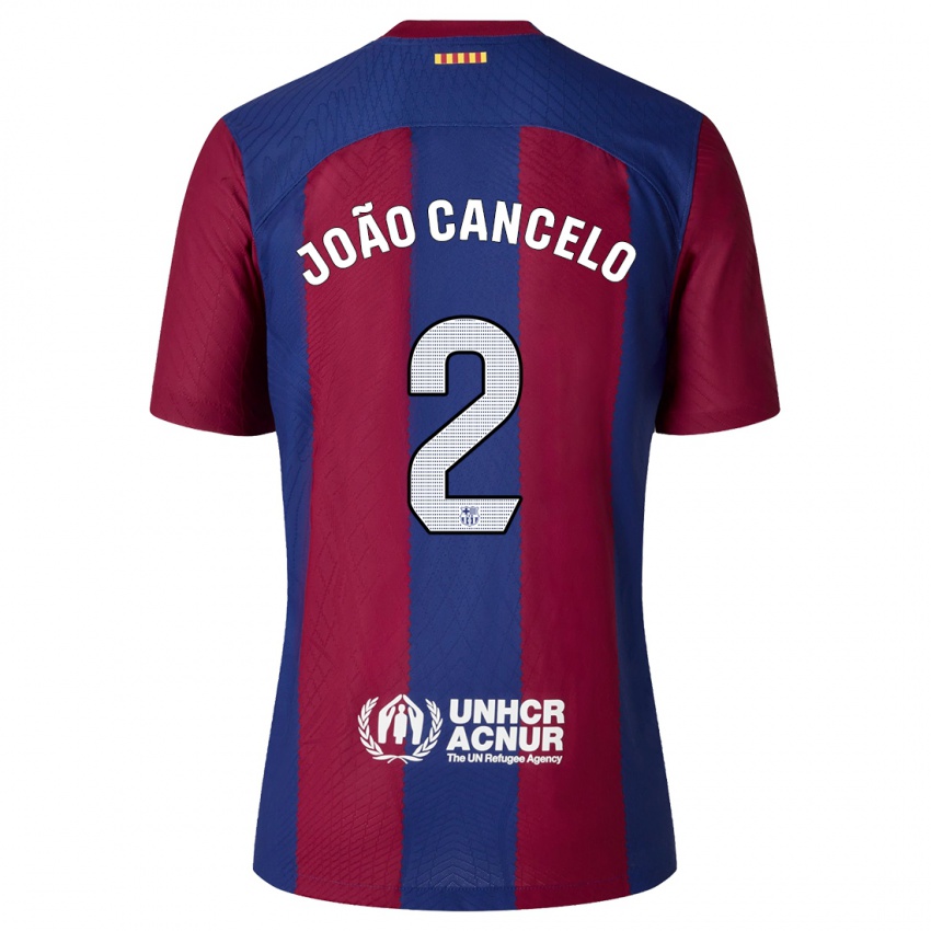 Niño Camiseta Joao Cancelo #2 Rojo Azul 1ª Equipación 2023/24 La Camisa Perú