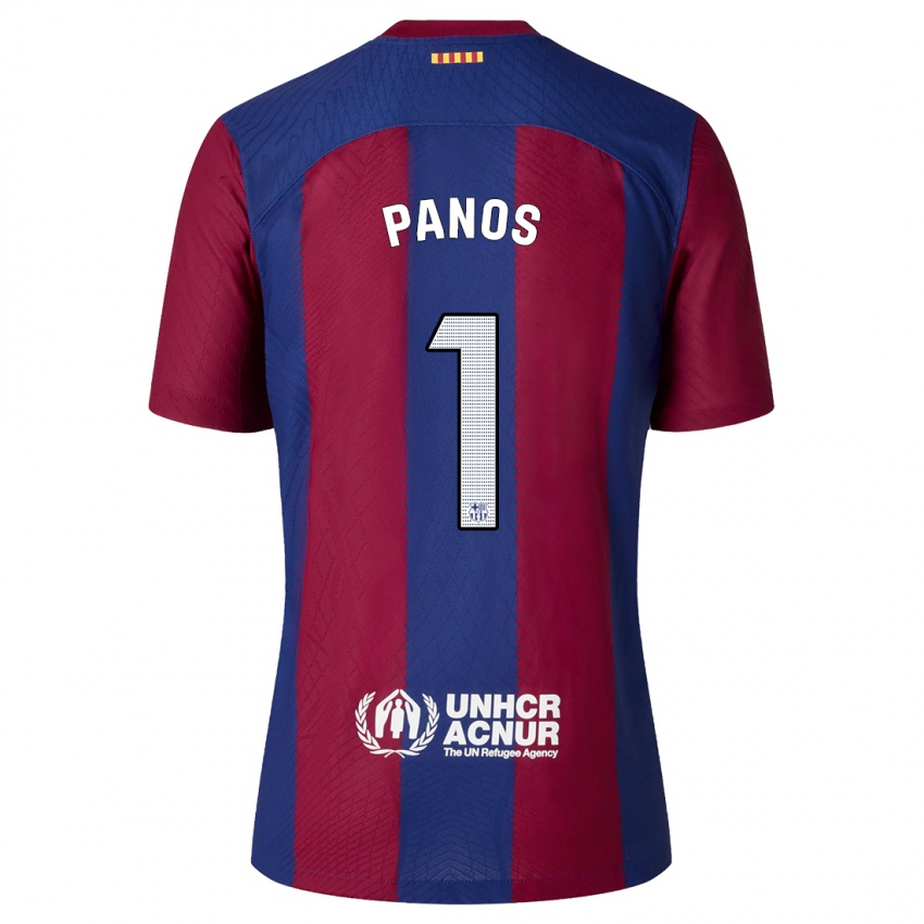 Niño Camiseta Sandra Panos #1 Rojo Azul 1ª Equipación 2023/24 La Camisa Perú