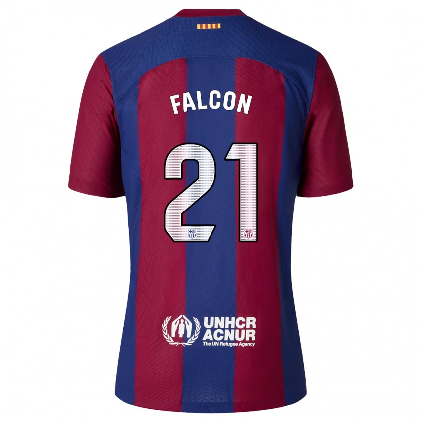 Niño Camiseta Andrea Falcon #21 Rojo Azul 1ª Equipación 2023/24 La Camisa Perú