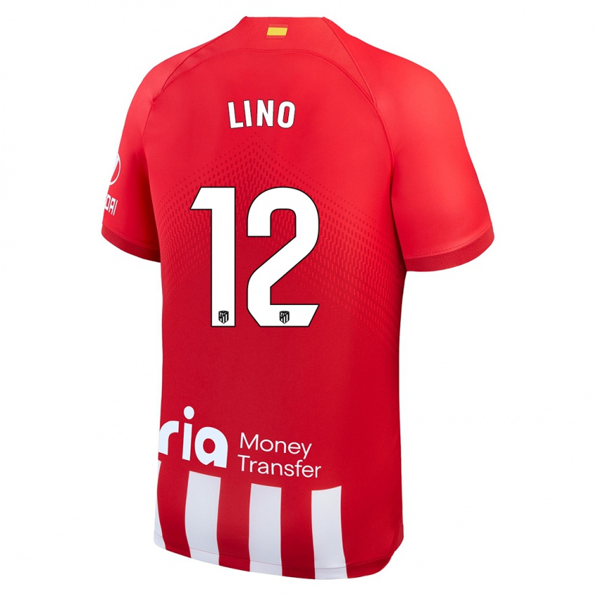 Niño Camiseta Samuel Lino #12 Rojo Blanco 1ª Equipación 2023/24 La Camisa Perú