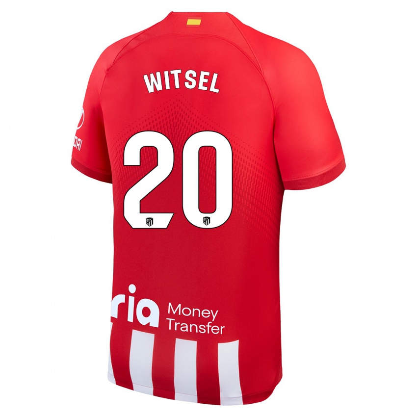 Niño Camiseta Axel Witsel #20 Rojo Blanco 1ª Equipación 2023/24 La Camisa Perú