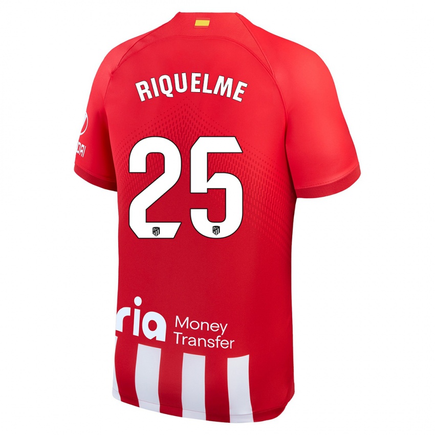 Niño Camiseta Rodrigo Riquelme #25 Rojo Blanco 1ª Equipación 2023/24 La Camisa Perú