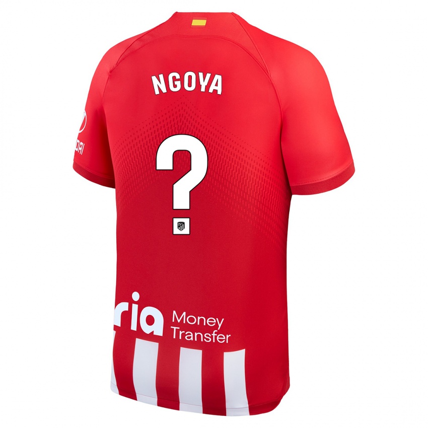 Niño Camiseta Joël Ngoya #0 Rojo Blanco 1ª Equipación 2023/24 La Camisa Perú