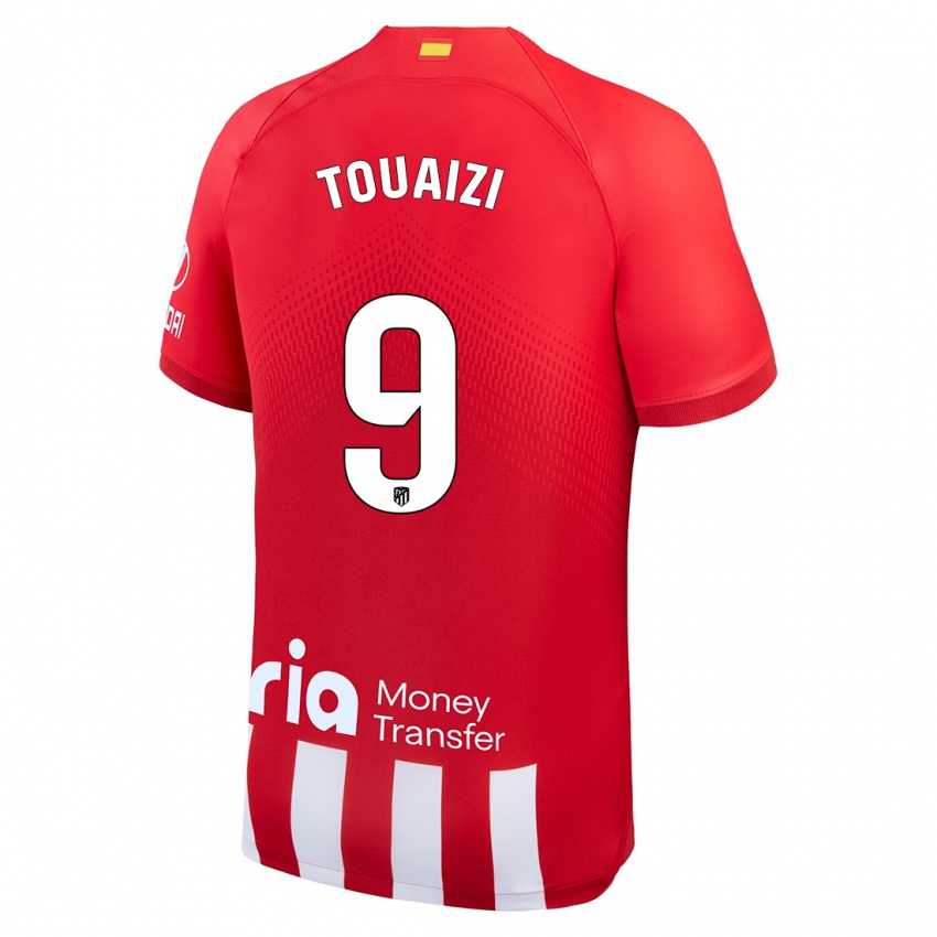 Niño Camiseta Nabil Touaizi #9 Rojo Blanco 1ª Equipación 2023/24 La Camisa Perú