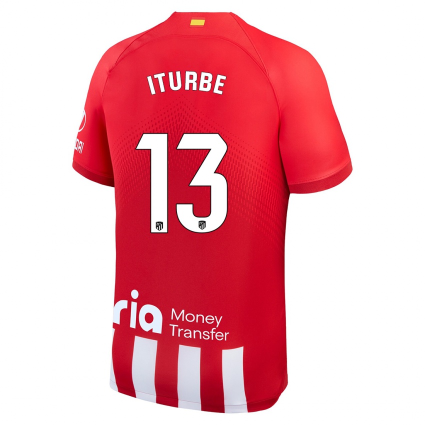 Niño Camiseta Alejandro Iturbe #13 Rojo Blanco 1ª Equipación 2023/24 La Camisa Perú