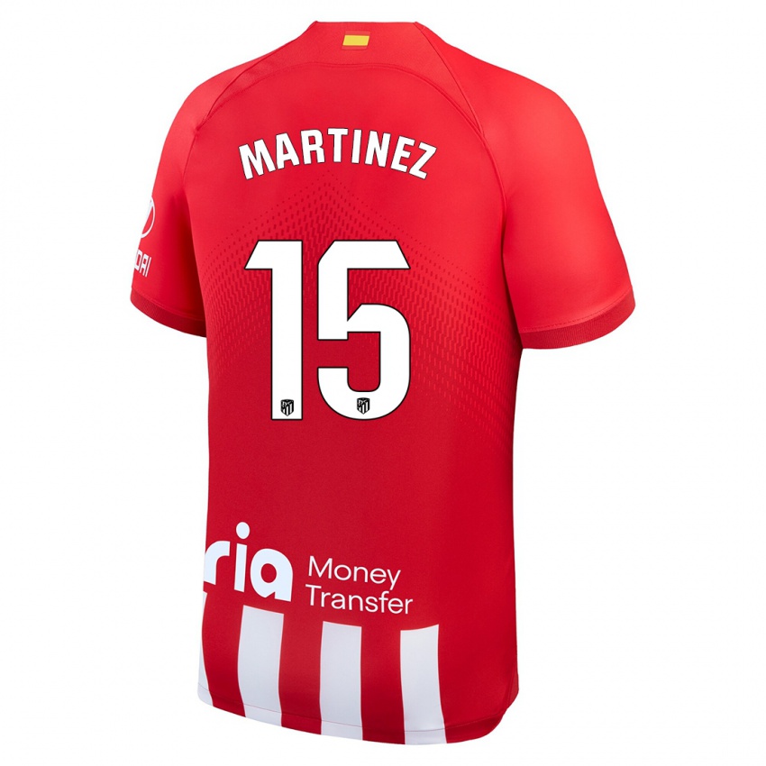 Niño Camiseta Daniel Martinez #15 Rojo Blanco 1ª Equipación 2023/24 La Camisa Perú