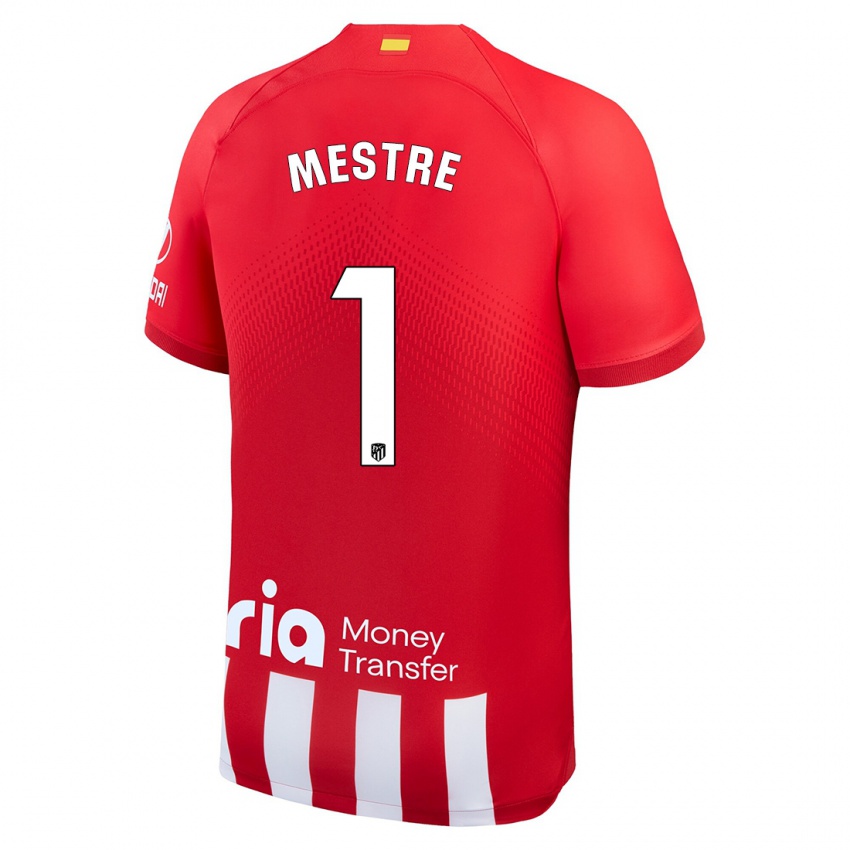 Niño Camiseta Sergio Mestre #1 Rojo Blanco 1ª Equipación 2023/24 La Camisa Perú