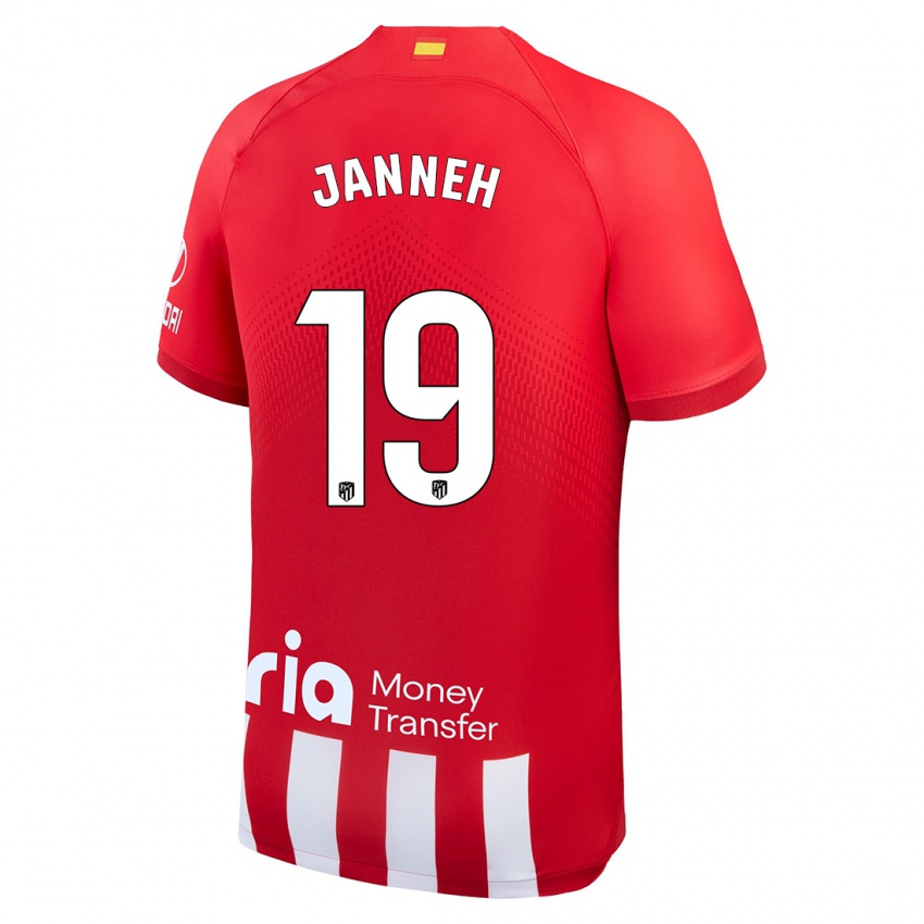 Niño Camiseta Omar Janneh #19 Rojo Blanco 1ª Equipación 2023/24 La Camisa Perú