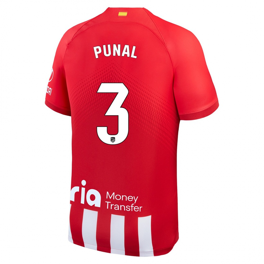 Niño Camiseta Aitor Punal #3 Rojo Blanco 1ª Equipación 2023/24 La Camisa Perú