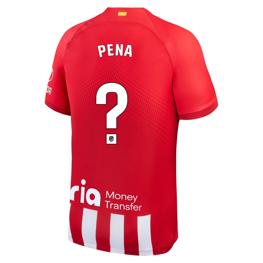 Niño Camiseta Hector Pena #0 Rojo Blanco 1ª Equipación 2023/24 La Camisa Perú