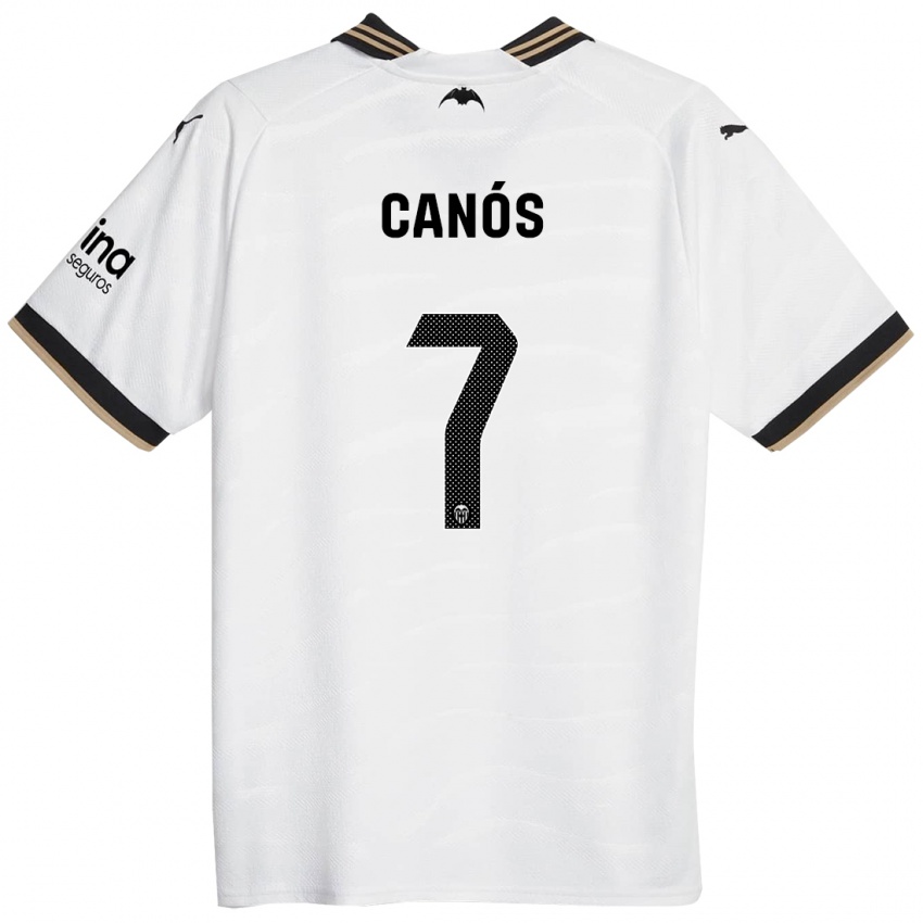 Niño Camiseta Sergi Canós #7 Blanco 1ª Equipación 2023/24 La Camisa Perú