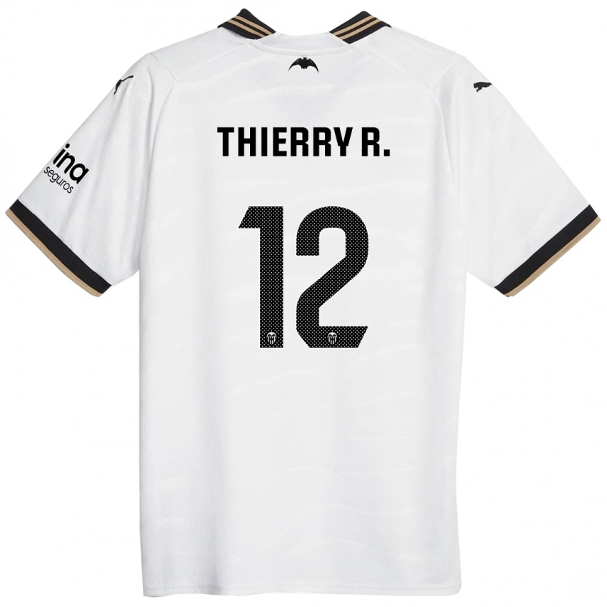 Niño Camiseta Thierry Correia #12 Blanco 1ª Equipación 2023/24 La Camisa Perú