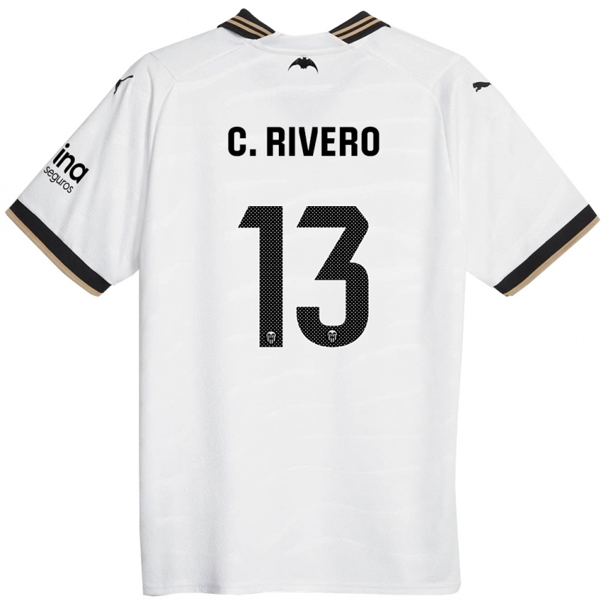 Niño Camiseta Cristian Rivero #13 Blanco 1ª Equipación 2023/24 La Camisa Perú