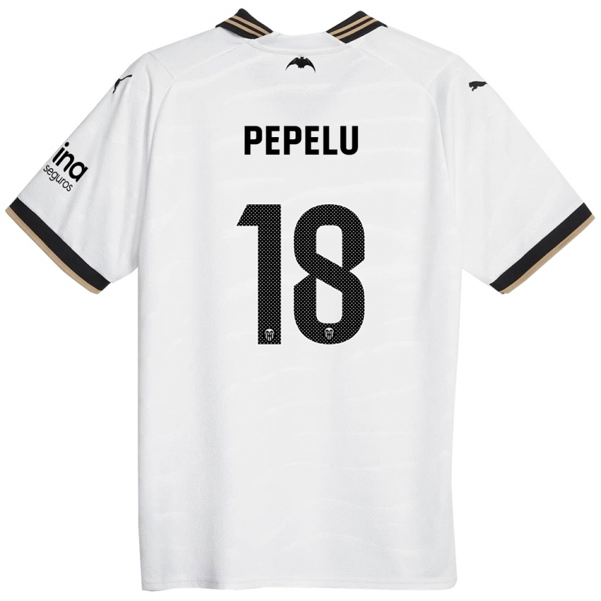 Niño Camiseta Pepelu #18 Blanco 1ª Equipación 2023/24 La Camisa Perú