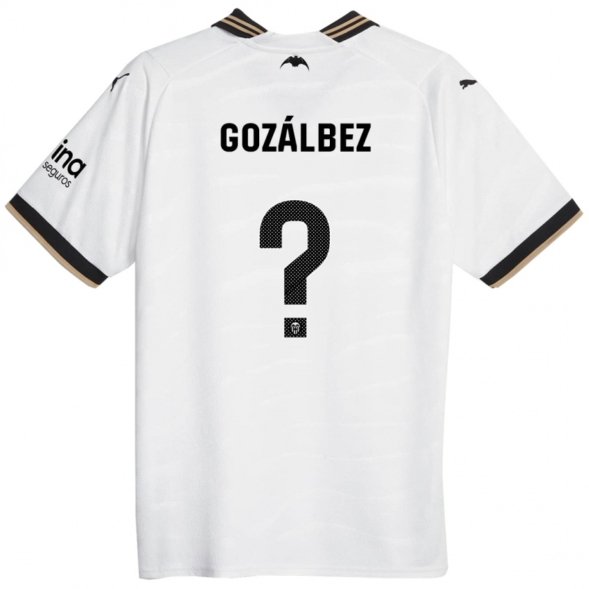 Niño Camiseta Pablo Gozálbez #0 Blanco 1ª Equipación 2023/24 La Camisa Perú