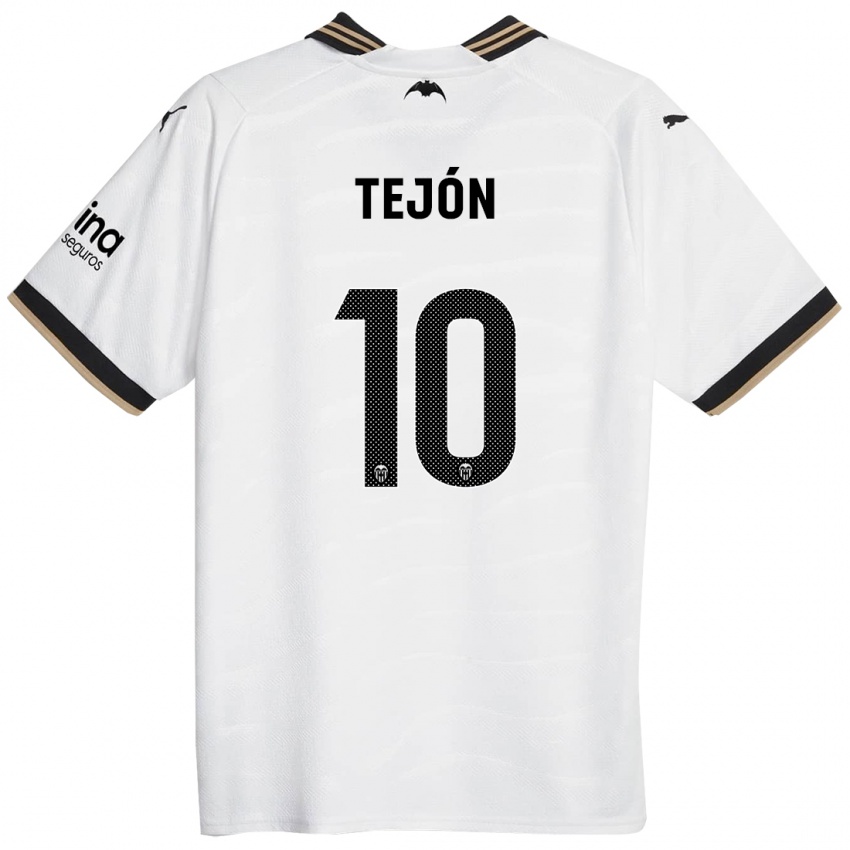 Niño Camiseta Martín Tejón #10 Blanco 1ª Equipación 2023/24 La Camisa Perú