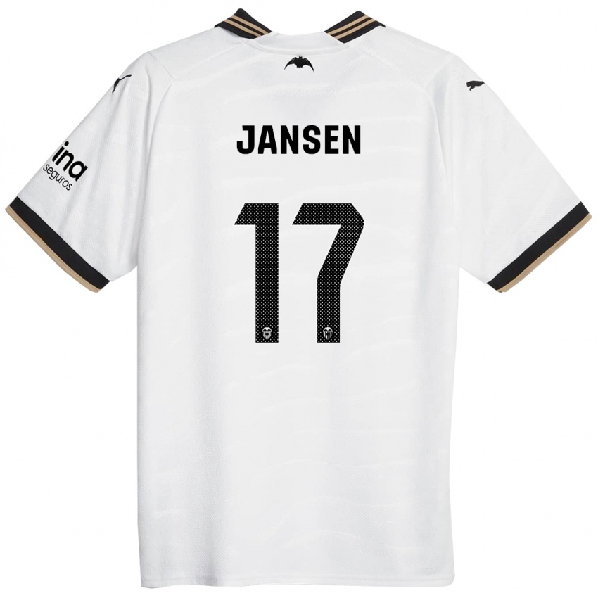 Niño Camiseta Ellen Jansen #17 Blanco 1ª Equipación 2023/24 La Camisa Perú