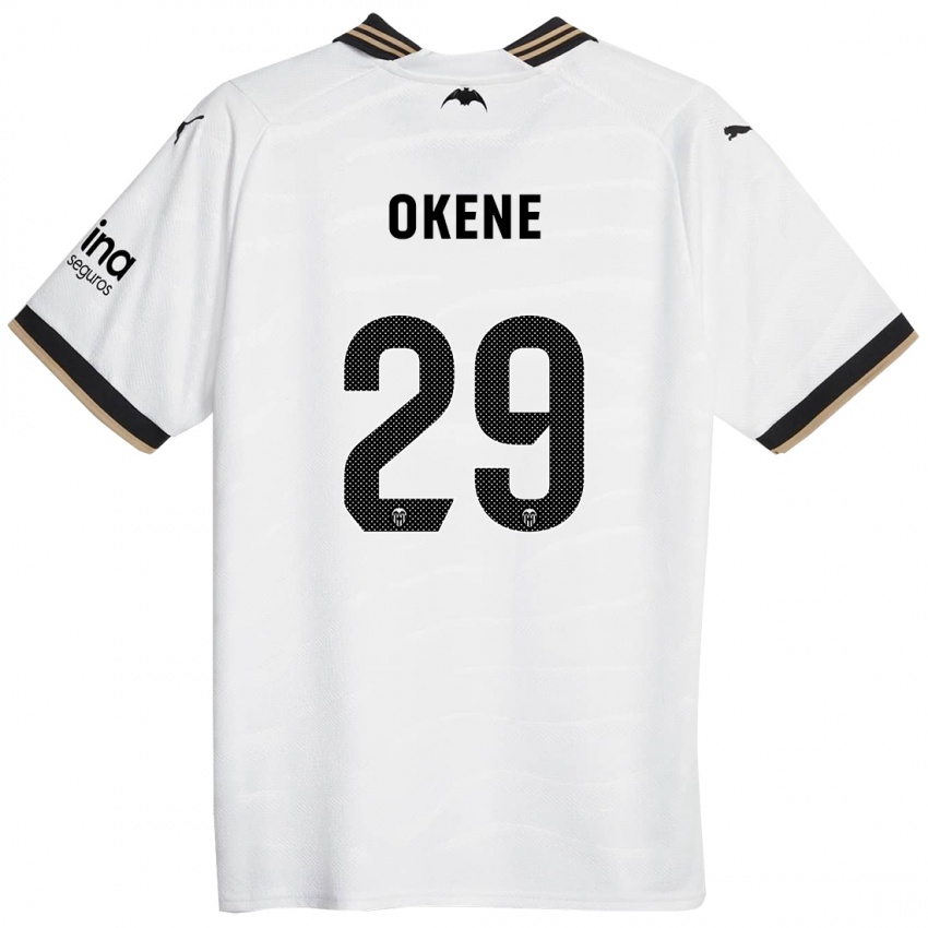 Niño Camiseta Andrea Okene #29 Blanco 1ª Equipación 2023/24 La Camisa Perú