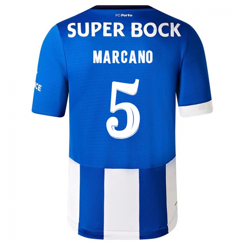 Niño Camiseta Ivan Marcano #5 Azul Blanco 1ª Equipación 2023/24 La Camisa Perú