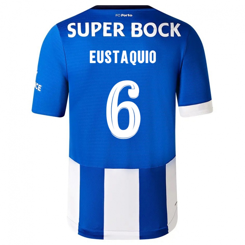 Niño Camiseta Stephen Eustaquio #6 Azul Blanco 1ª Equipación 2023/24 La Camisa Perú