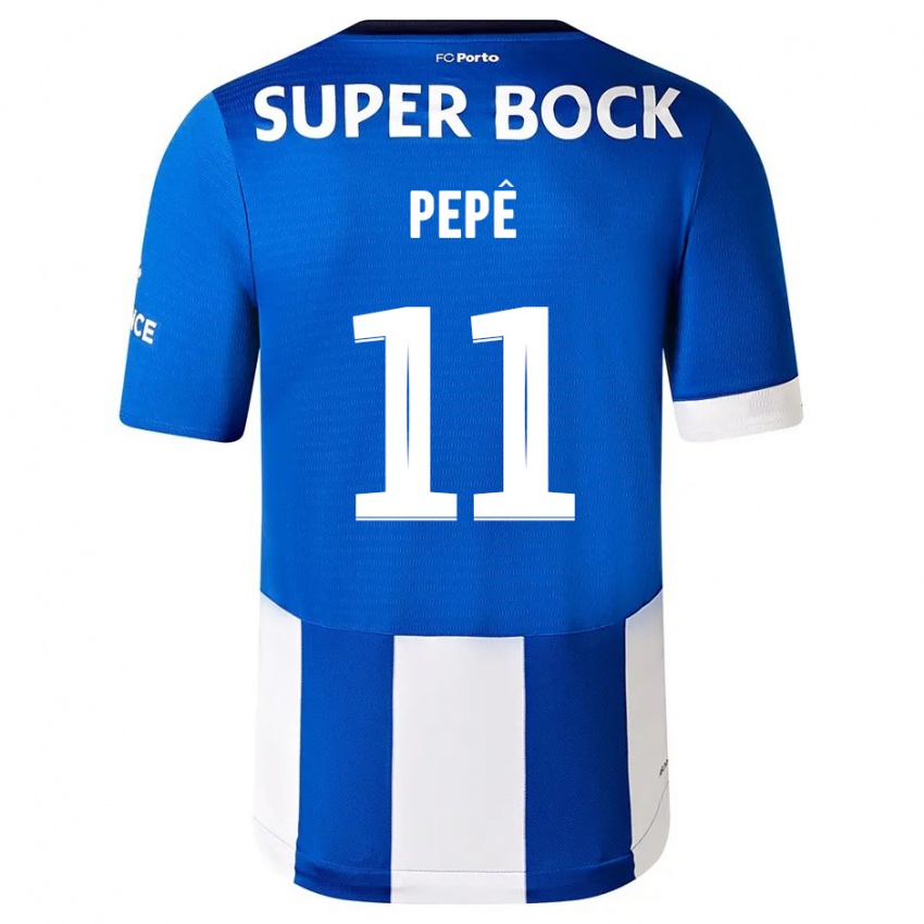 Niño Camiseta Pepe #11 Azul Blanco 1ª Equipación 2023/24 La Camisa Perú