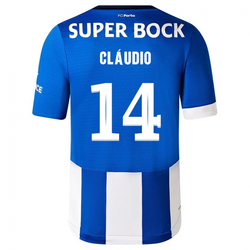 Niño Camiseta Claudio Ramos #14 Azul Blanco 1ª Equipación 2023/24 La Camisa Perú