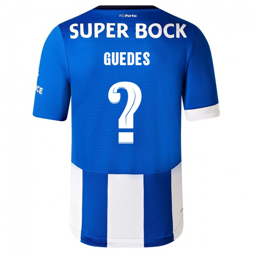 Niño Camiseta Gui Guedes #0 Azul Blanco 1ª Equipación 2023/24 La Camisa Perú