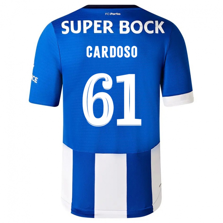 Niño Camiseta Ivan Cardoso #61 Azul Blanco 1ª Equipación 2023/24 La Camisa Perú