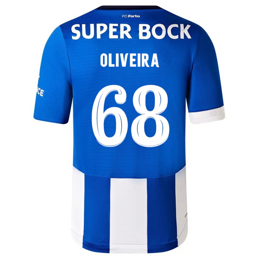 Niño Camiseta André Oliveira #68 Azul Blanco 1ª Equipación 2023/24 La Camisa Perú