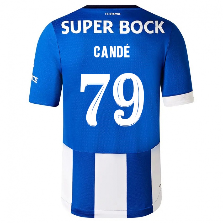 Niño Camiseta Umaro Candé #79 Azul Blanco 1ª Equipación 2023/24 La Camisa Perú