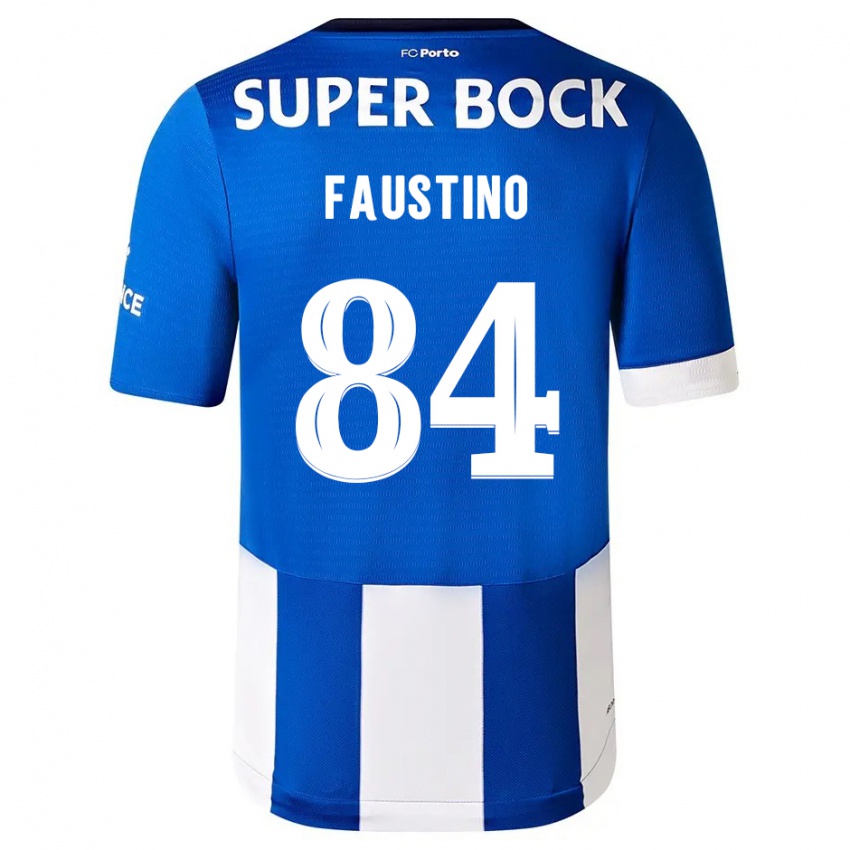 Niño Camiseta Levi Faustino #84 Azul Blanco 1ª Equipación 2023/24 La Camisa Perú