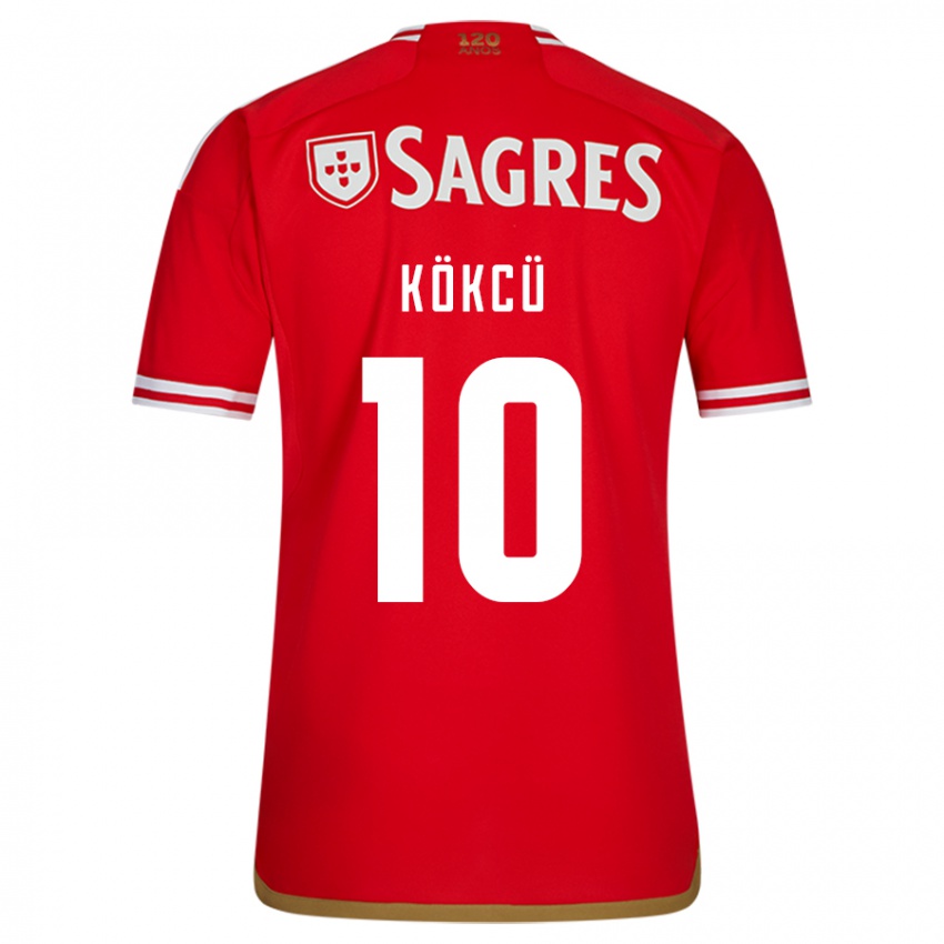 Niño Camiseta Orkun Kökcü #10 Rojo 1ª Equipación 2023/24 La Camisa Perú