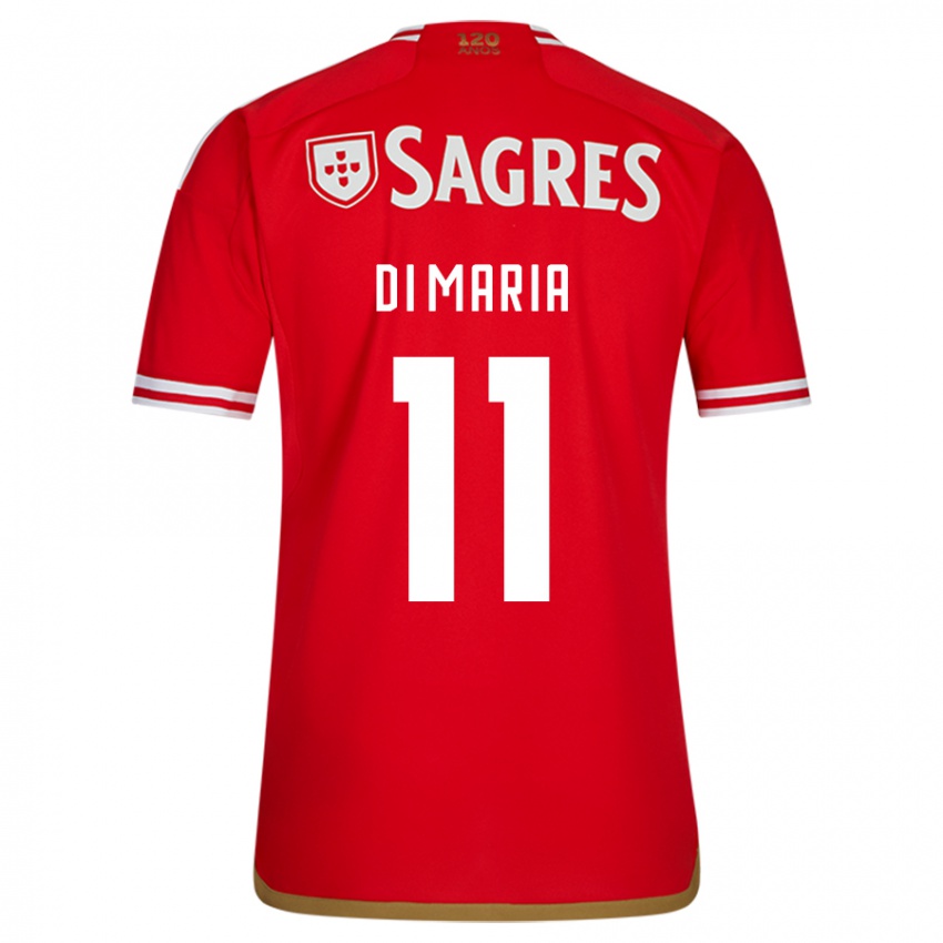 Niño Camiseta Angel Di Maria #11 Rojo 1ª Equipación 2023/24 La Camisa Perú