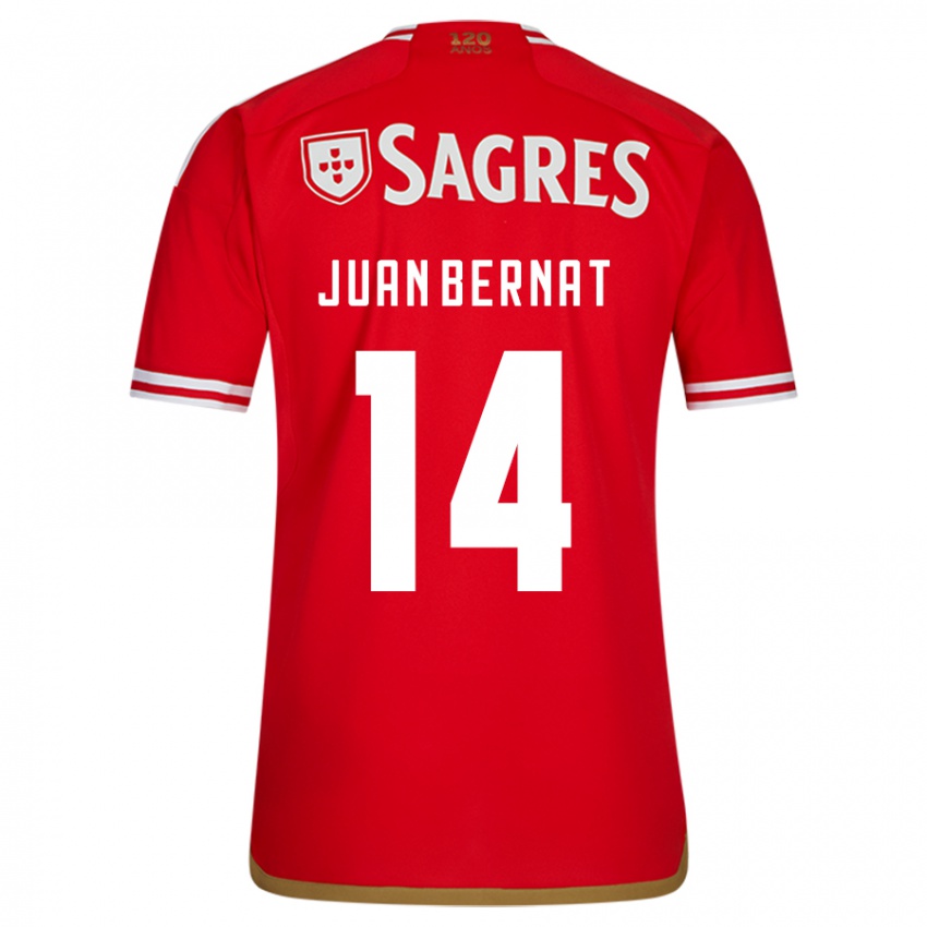 Niño Camiseta Juan Bernat #14 Rojo 1ª Equipación 2023/24 La Camisa Perú