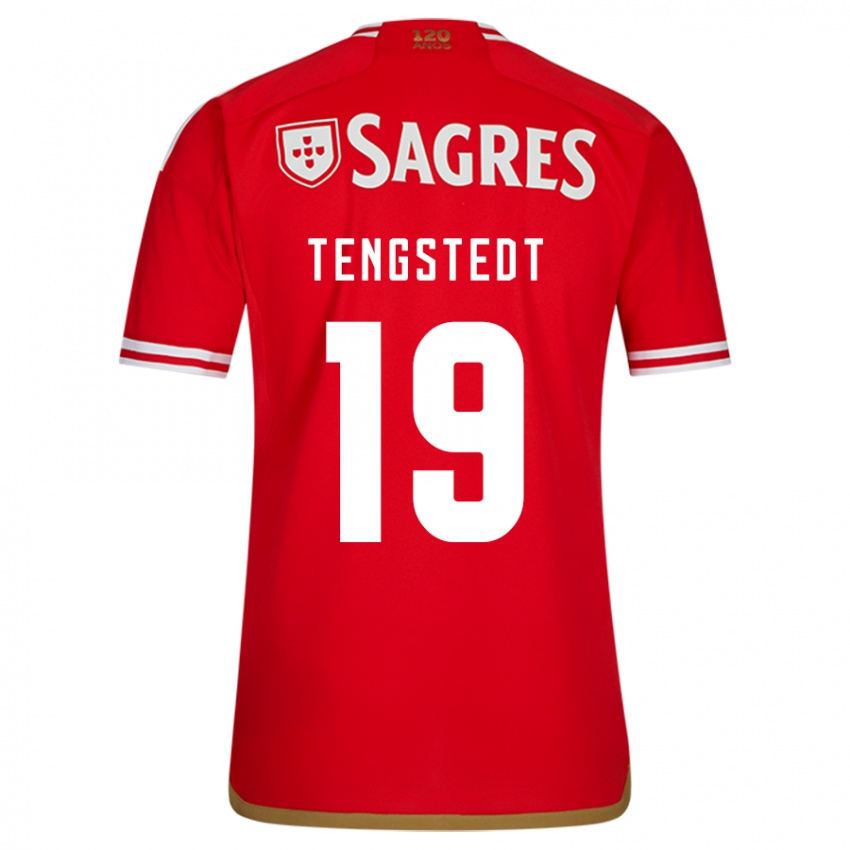 Niño Camiseta Casper Tengstedt #19 Rojo 1ª Equipación 2023/24 La Camisa Perú