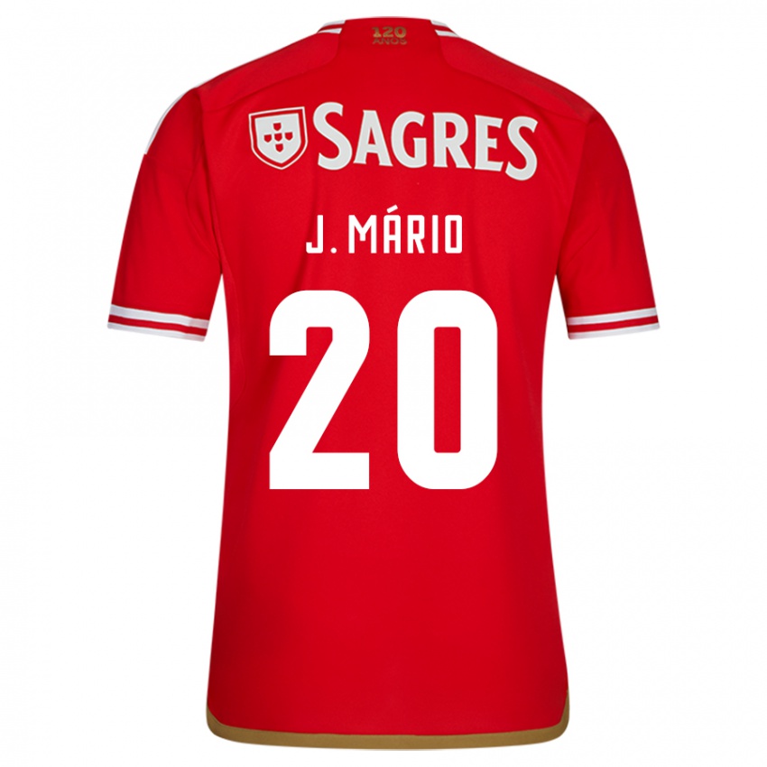 Niño Camiseta João Mário #20 Rojo 1ª Equipación 2023/24 La Camisa Perú