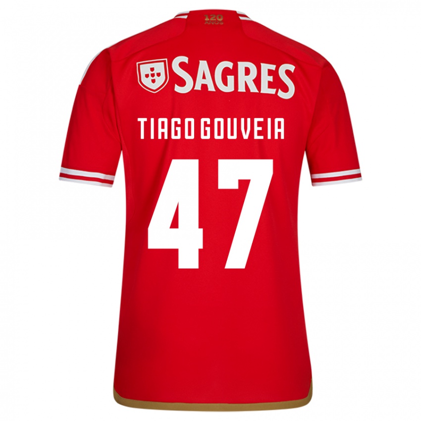 Niño Camiseta Tiago Gouveia #47 Rojo 1ª Equipación 2023/24 La Camisa Perú